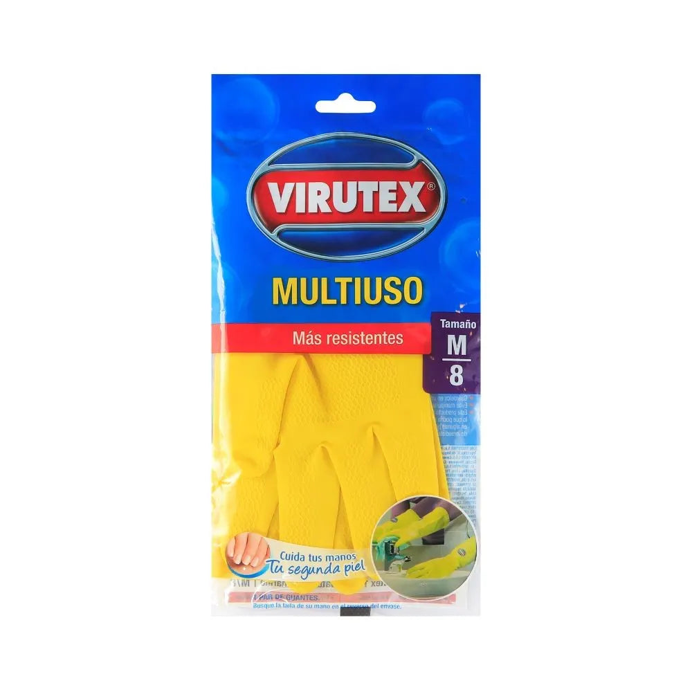 Guantes Multiuso Talla M Amarillo Virutex