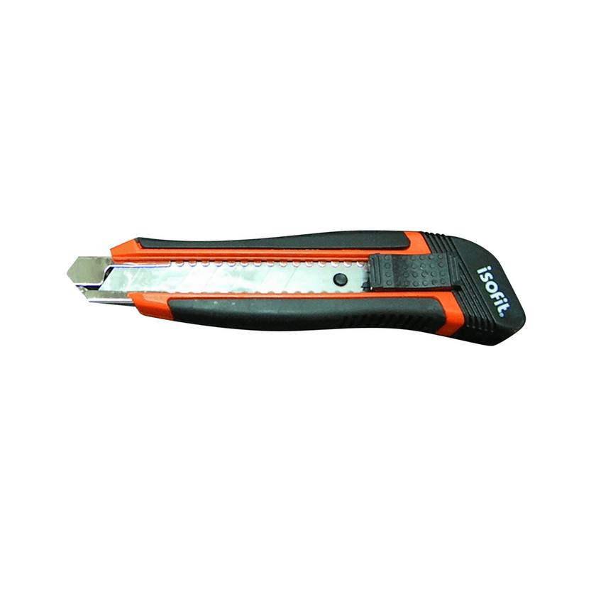 Cuchillo Cartonero Isofit grande 90 con Freno Rojo Negro