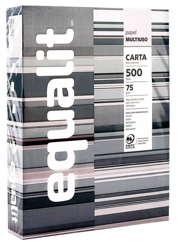 Papel Fotocopia Carta Equalit 75 g 500 Hojas