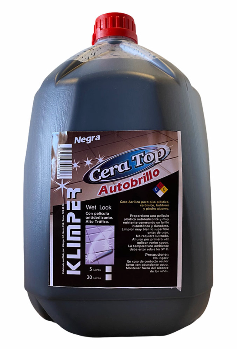 Cera Autobrillo TOP Negra Kimpler 5 lt