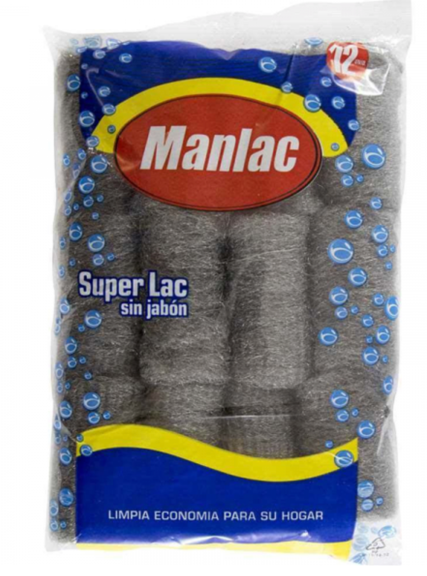 Virutilla Super Lac sin Jabón Manlac 12un