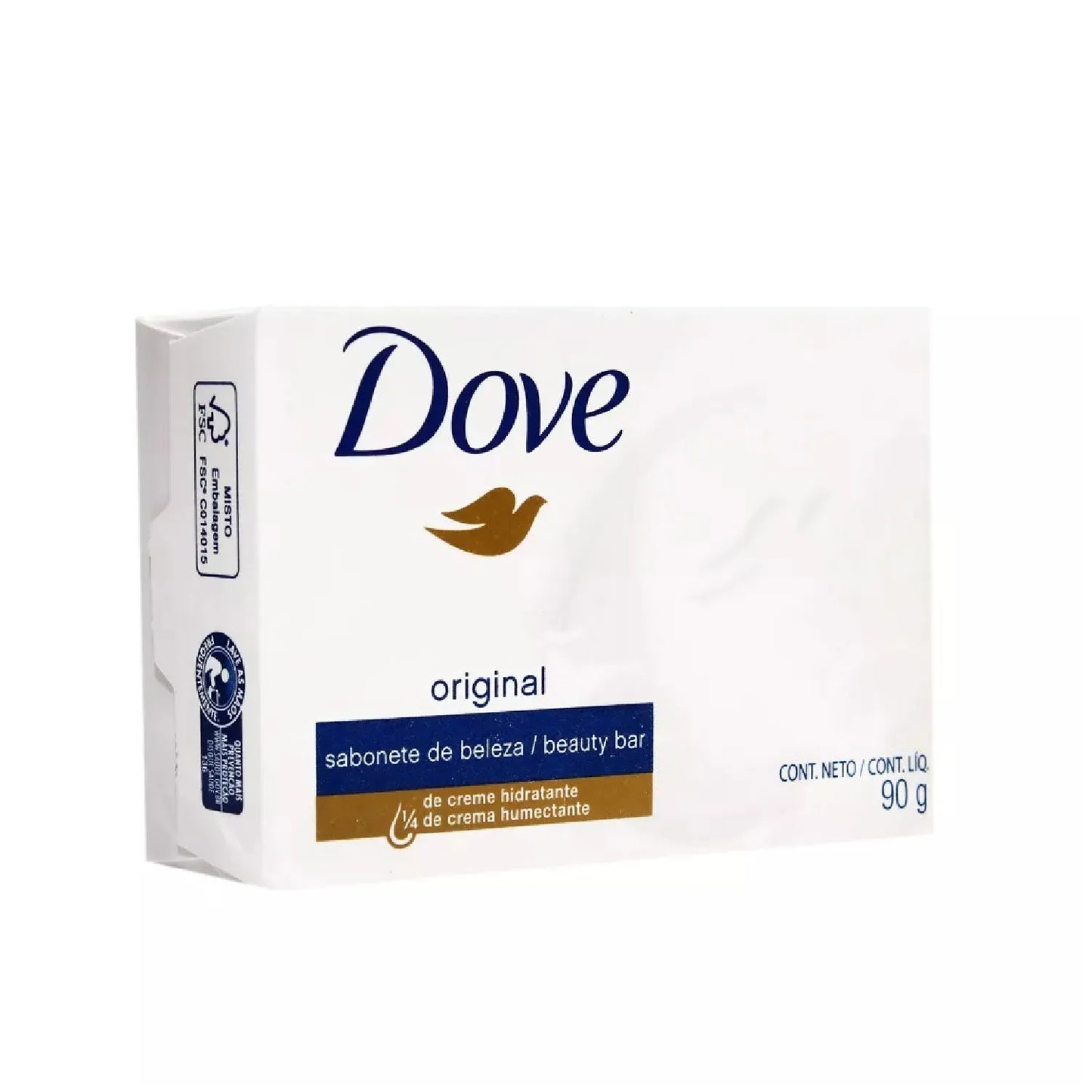 Jabón DOVE en barra blanco 90g