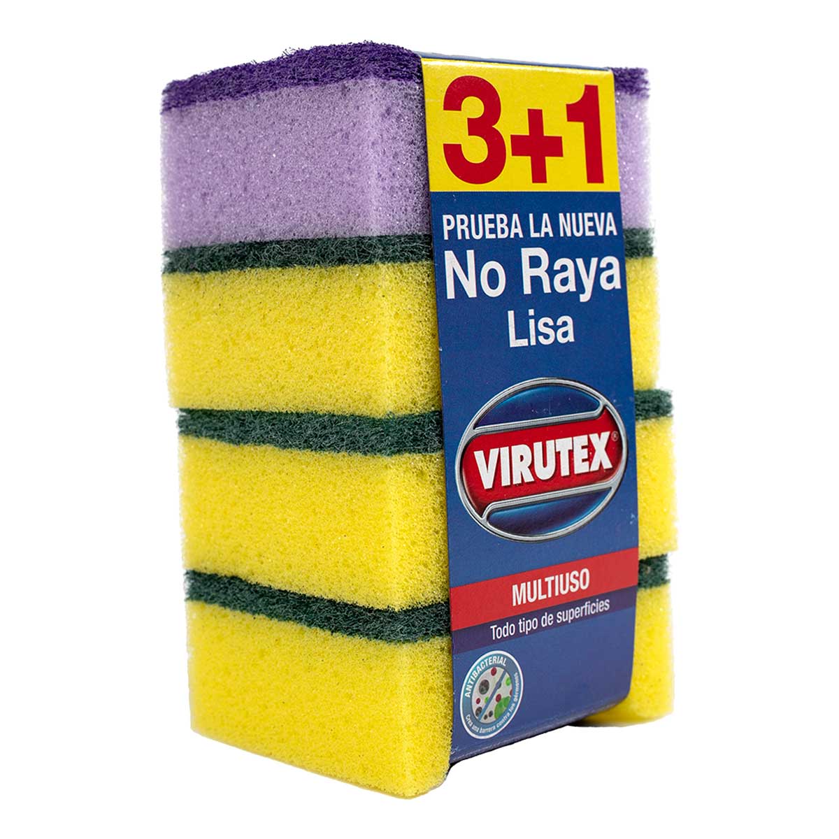 Esponja Clásica Multiuso 3+1 Virutex