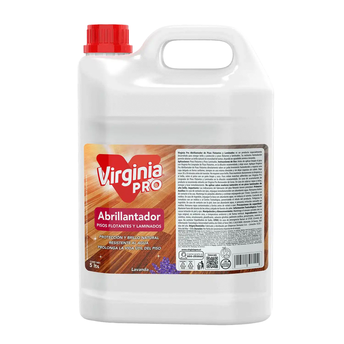 Abrillantador Piso Flotante Virginia 5 Lt