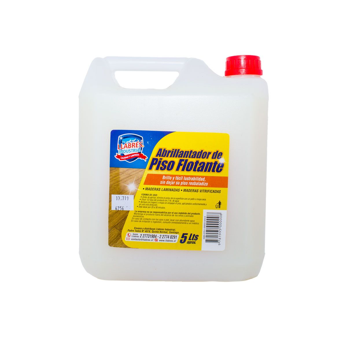 Abrillantador Piso Flotante 5 Lt Llabres