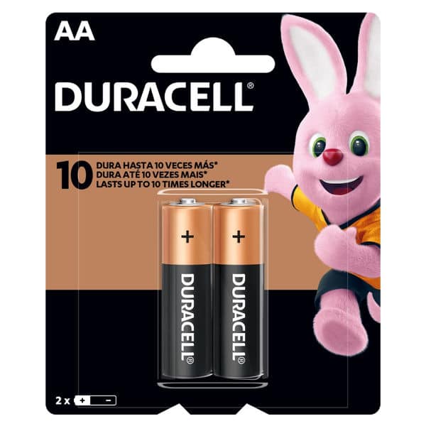 Pila Alcalina AA 2 Unidades Duracell
