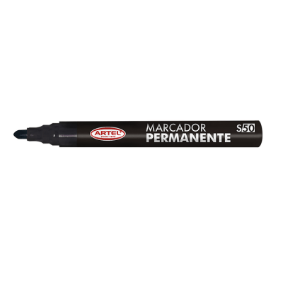 Marcador Permanente Punta redonda artel Negro