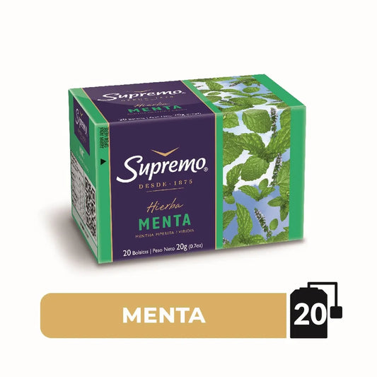 Hierbas Supremo 20 bolsas de menta
