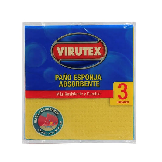Paño Absorbente Spongi x3 Unidades Virutex