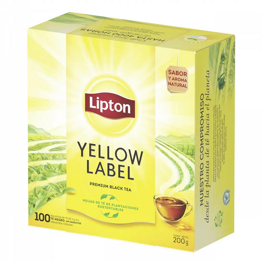 Té Lipton Yellow Label 100 un
