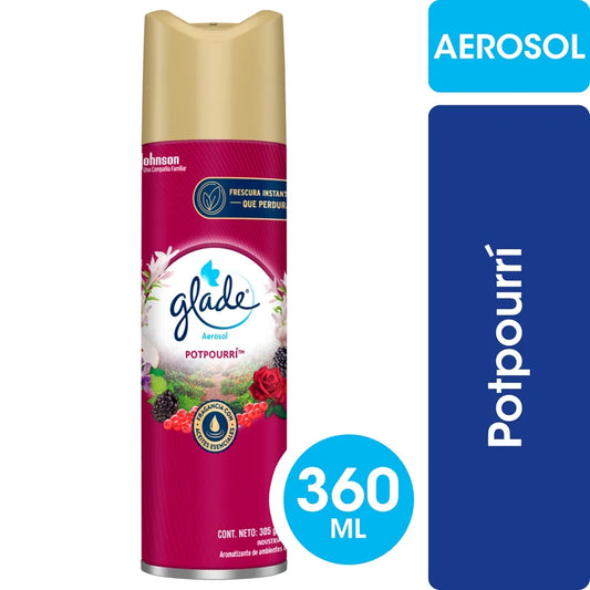 Desodorante Ambiental Potpourri  Glade Aerosol 360cc