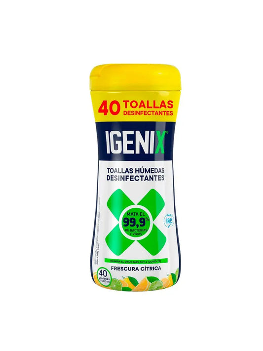 TOALLAS HUMEDAS DESINFECTANTES IGENIX 40un