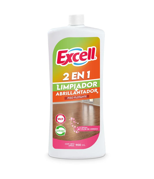 Excell Limpiador y Abrillantador Piso Flotante Lavanda 900 cc 2 en 1