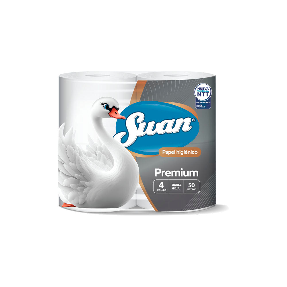 SWAN Papel Higienico 4 x 50 m Premium