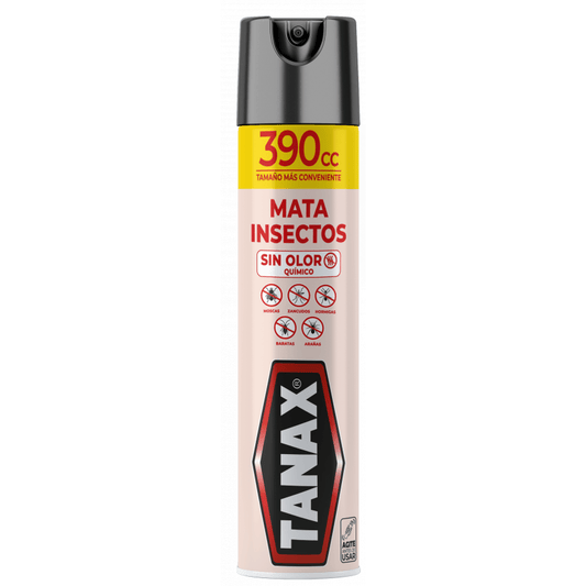 Insecticida Tanax Aerosol Sin Olor Mata Insectos 390 cc