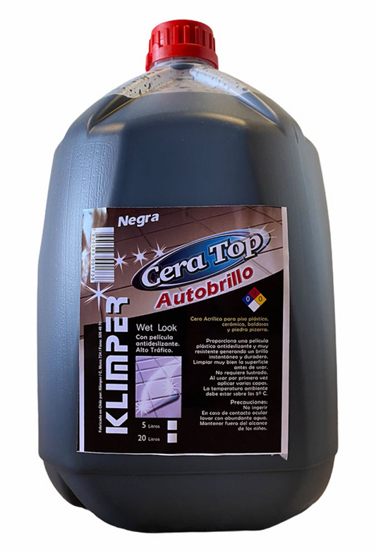 Cera Autobrillo TOP Negra Kimpler 5 lt