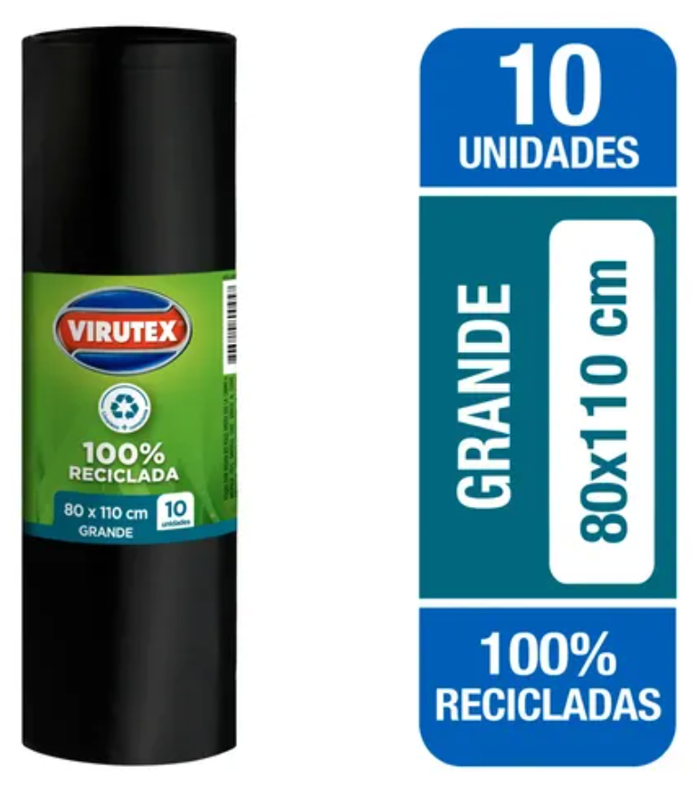 Virutex Bolsa Basura 80x110 x 10u