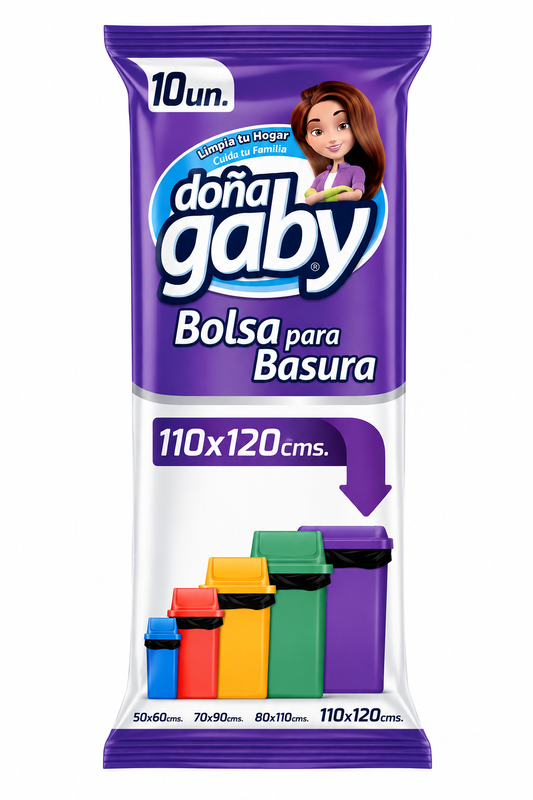 Bolsa de Basura 110x120x10 un Doña Gaby