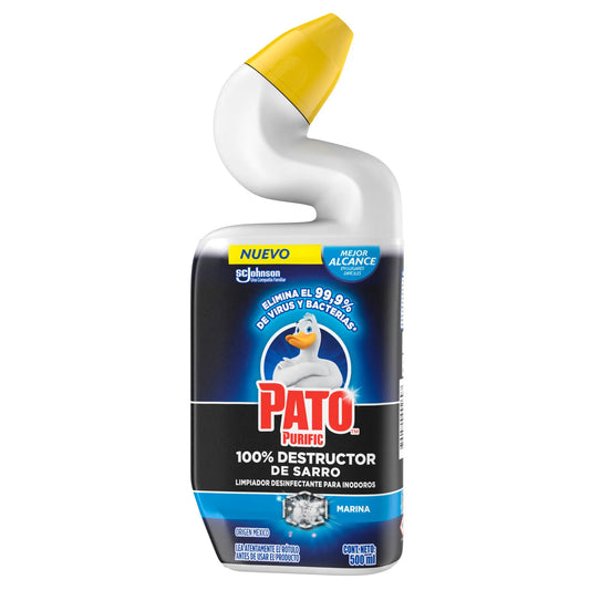 Limpiador de Inodoro Pato Purific Destructor de Sarro Marina 500 ml