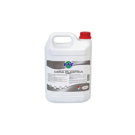 CERA LIQUIDA NEGRA PLASTICA HIT 5 LT. VIRGINIA