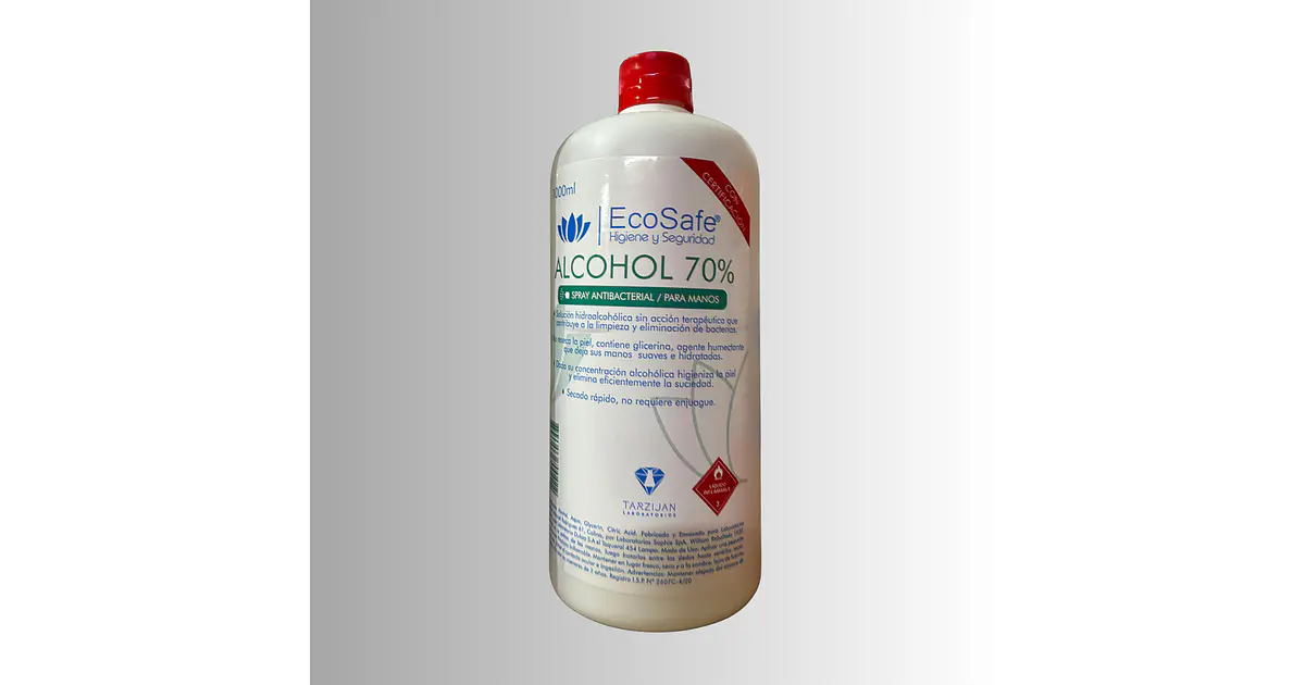 Alcohol 1 lt Etilico al 70% Ecosafe