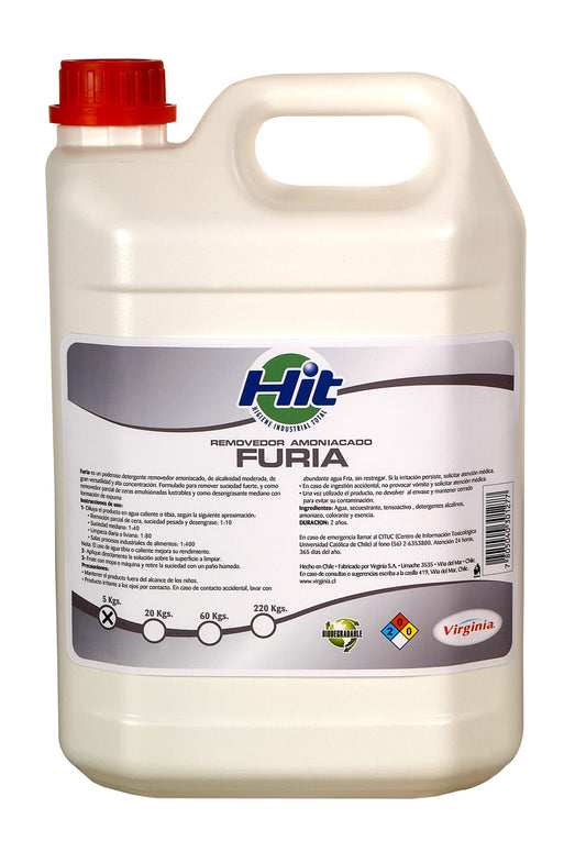 Removedor Amonicado Furia 5 lt