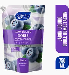 BALLERINA Jabón 750 CC Yoghurt Arandano