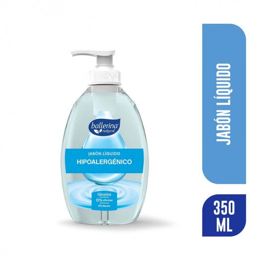 Ballerina Jabón Liquido Dosificador Hipoalergénico 350cc