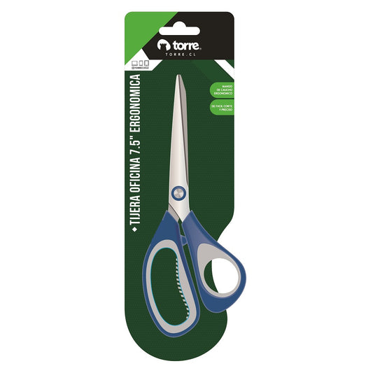TIJERA OFICINA ERGONOMICA 19 CM / 7,5 PULGADAS