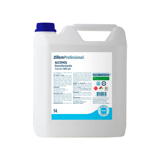 Alcohol Desnaturalizado DIFEM 5 Lt al 70% (Copia)