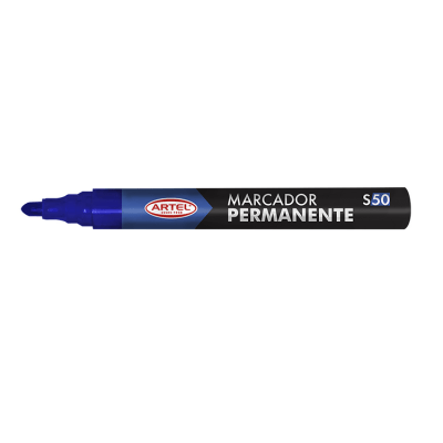 Marcador Permanente Punta redonda artel Azul