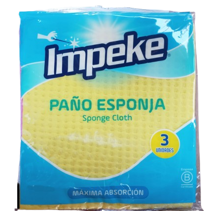 Paño Esponja Impeke 3 Unidades
