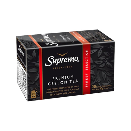 Té Ceylán Supremo Premium Caja 20 Bolsas